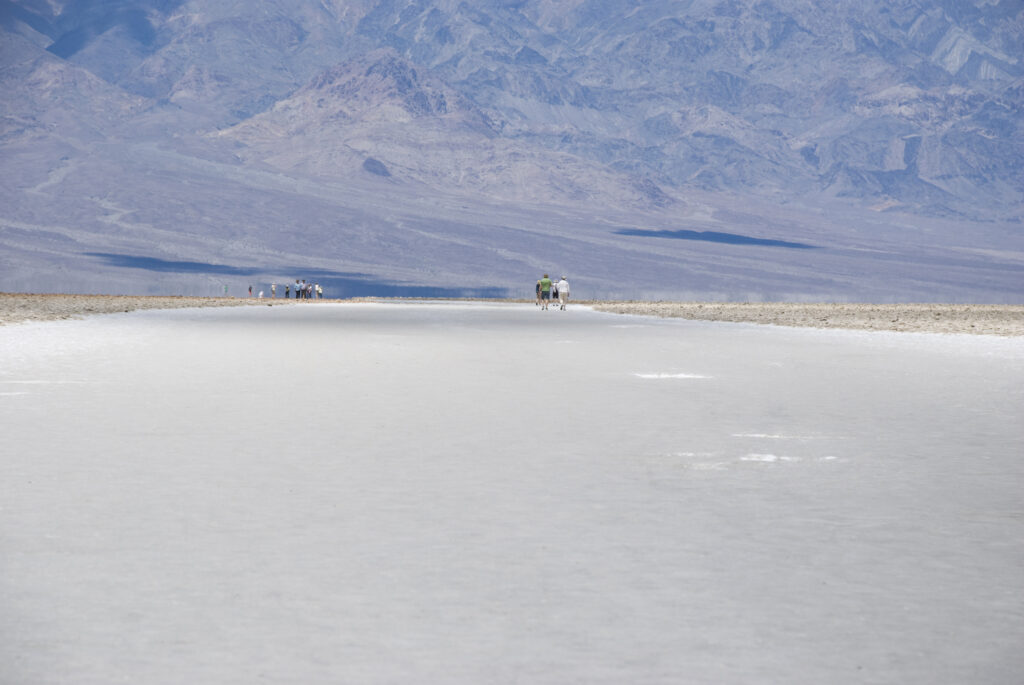 barren salt lake desert landscape badwater basin death valley national park
