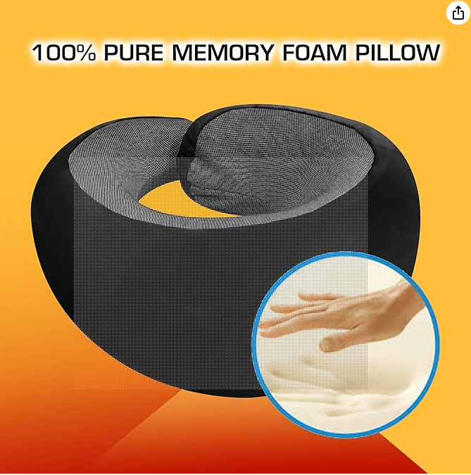 Memory Foam Travel Neck Pillow – Your Best Solo Travel Companion - Image 4