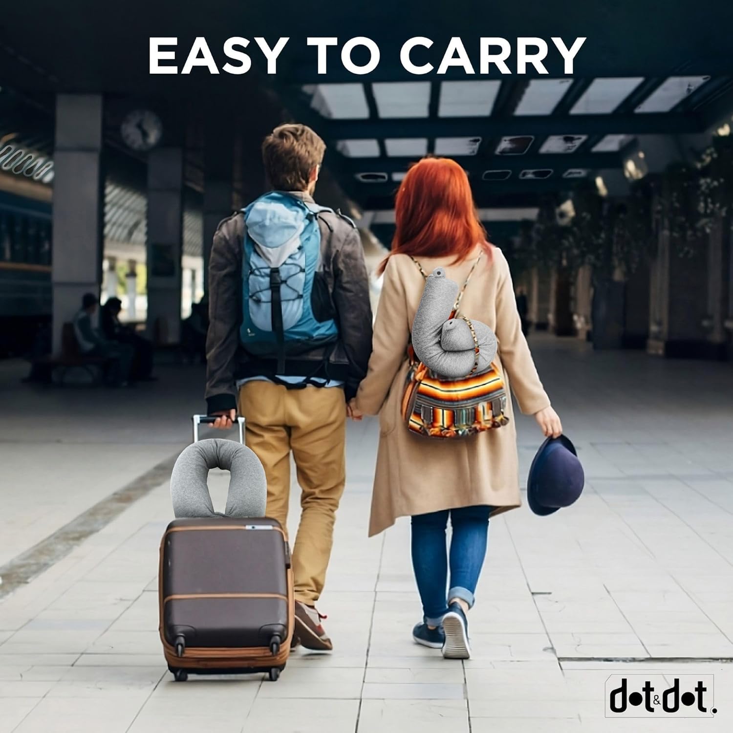 Dot&Dot 3-in-1 Travel Neck Pillow — Ultimate Comfort for Long Flights best travel pillow for long flights 2026 - Image 9