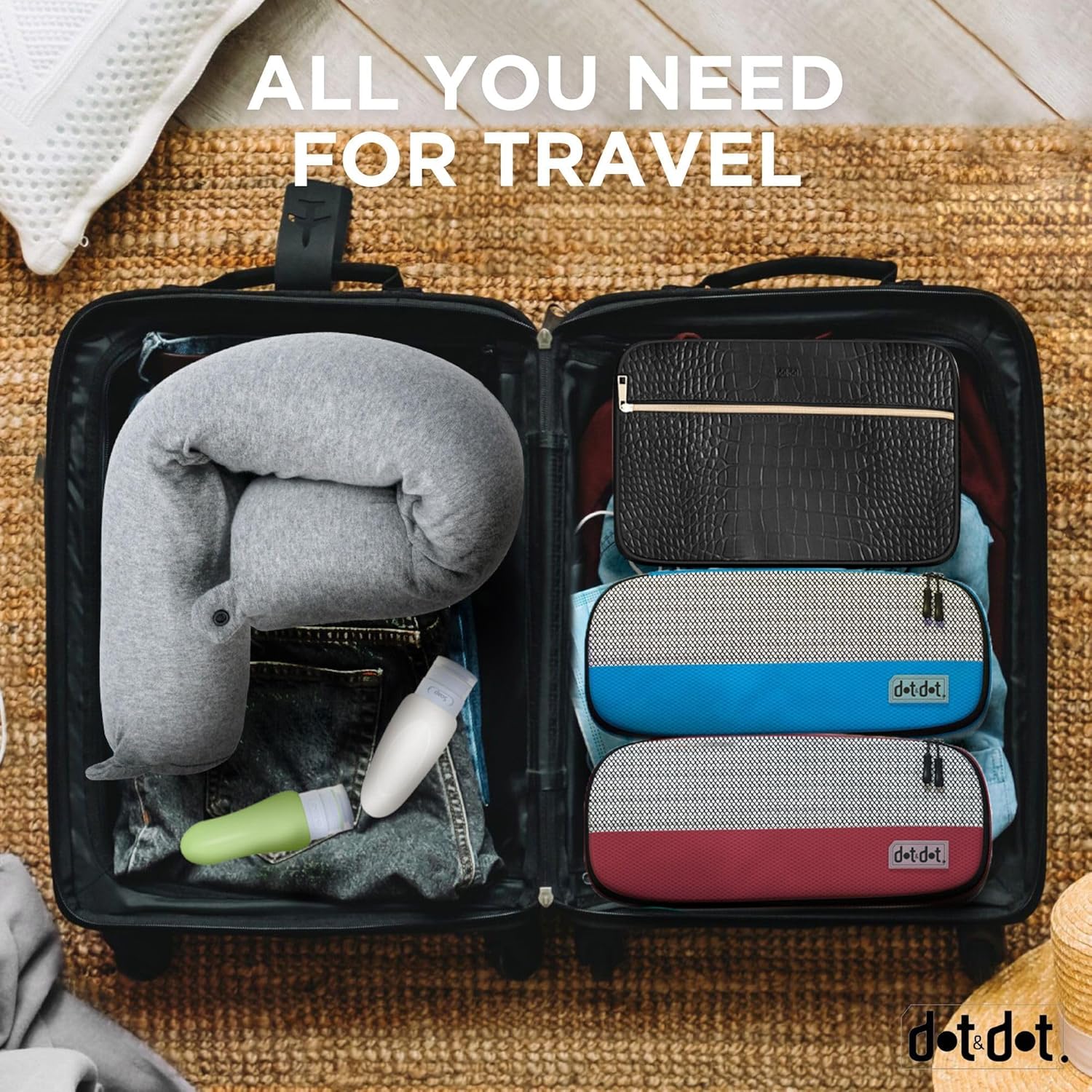 Dot&Dot 3-in-1 Travel Neck Pillow — Ultimate Comfort for Long Flights best travel pillow for long flights 2026 - Image 3